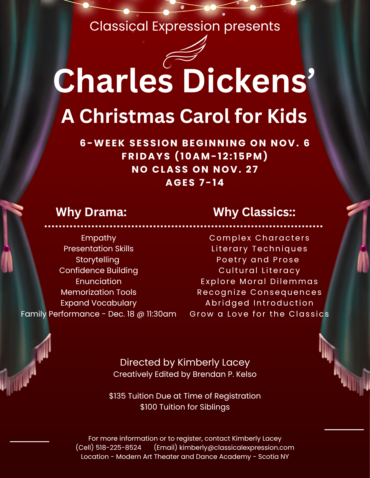 A Christmas Carol promo flyer